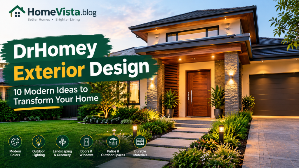 DrHomey Exterior Design: 10 Modern Ideas to Transform Your Home