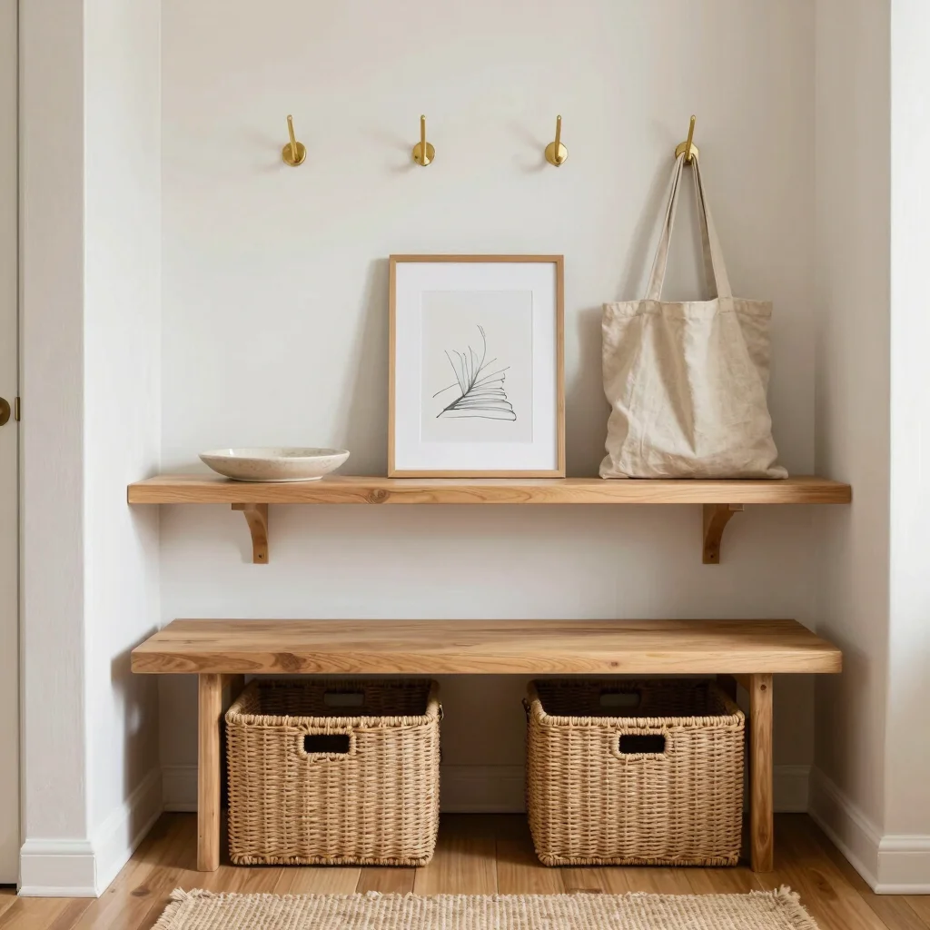 How to Style a Functional Entryway Nook over the Weekend